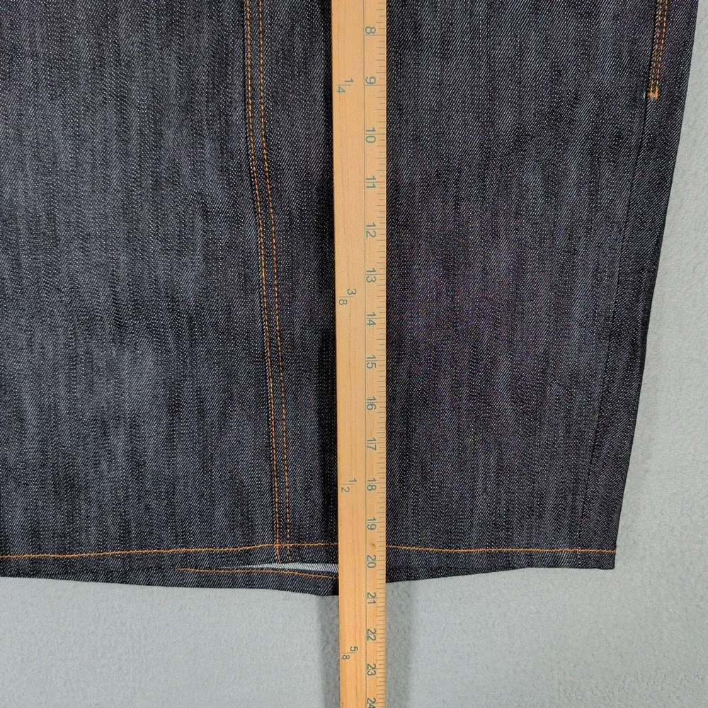 Rock & Republic Skirt Womens 27‎ Blue Denim Contrast Stitching Casual